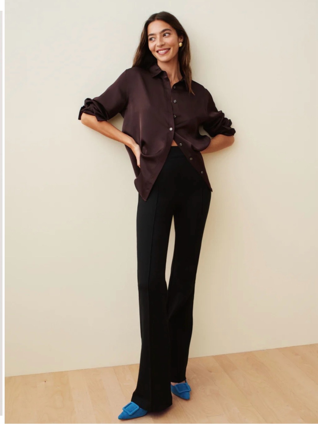 Spanx The Perfect Pant - Hi-Rise Flare Classic Black Petite